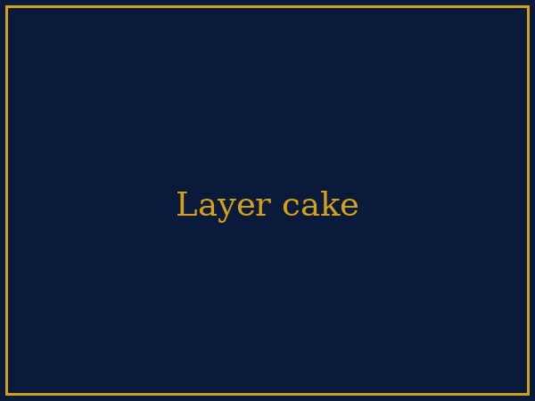 Layer cake personnalisé MANGO préparé à Oran
